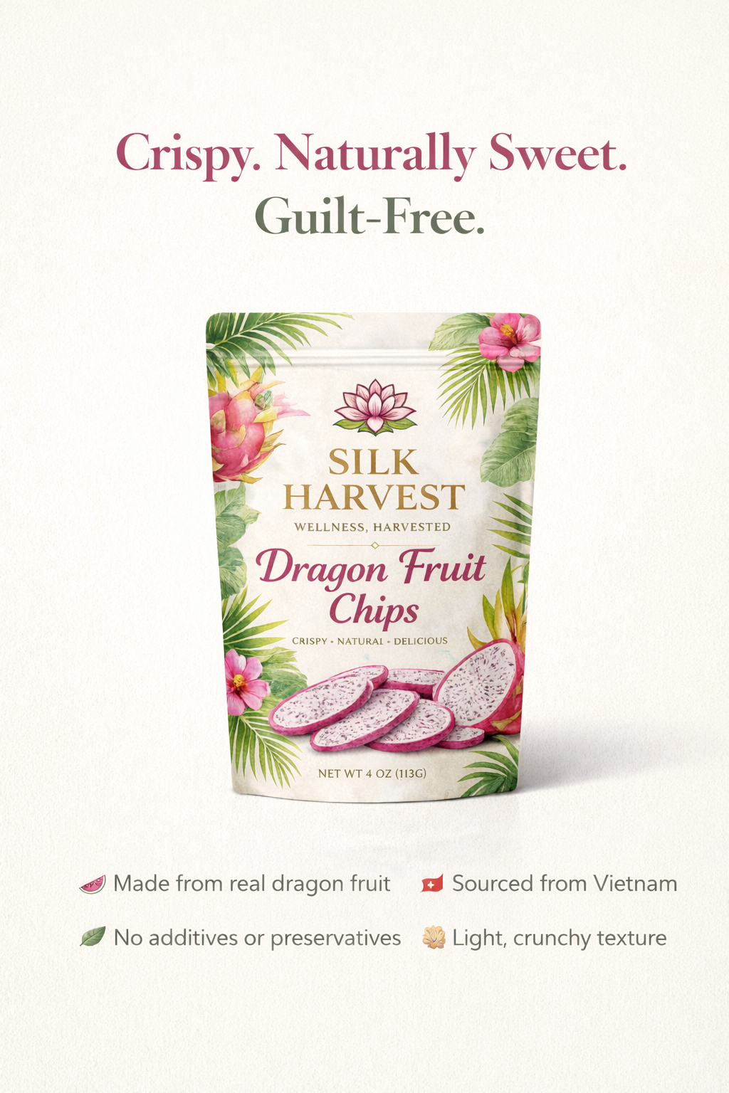 🐉  FREEZE-DRIED DRAGON FRUIT Thanh Long Sấy  · Vietnam's Dragon Fruit Capital