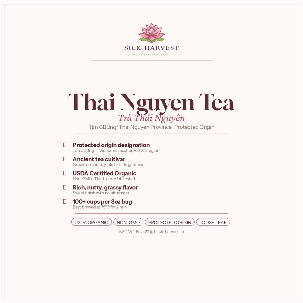 Thai Nguyen Green Tea — Loose Leaf · USDA Organic · Protected Origin, Vietnam